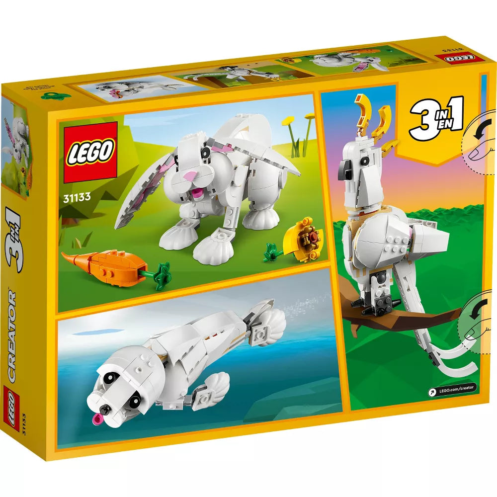 LEGO® Creator 3in1 White Rabbit 31133 Building Toy Set (258 Pieces)
