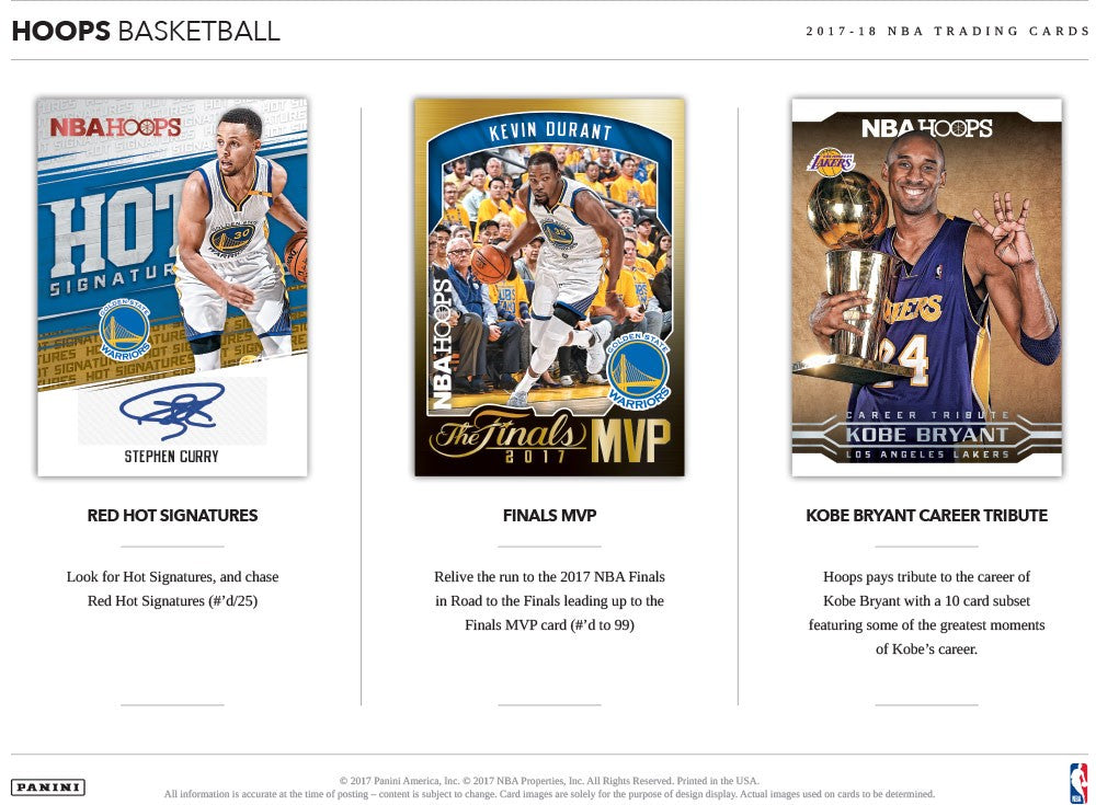 2017/18 Panini Hoops Basketball Hobby Box