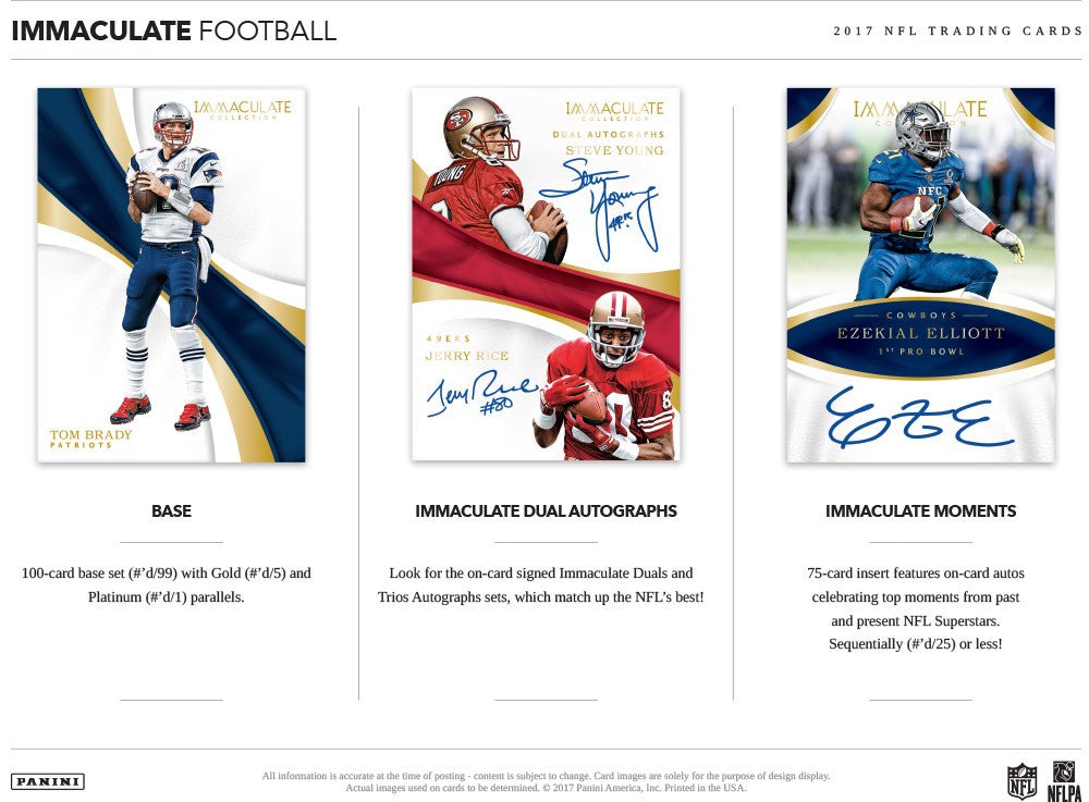 2017 Panini Immaculate Collection Football Hobby Box