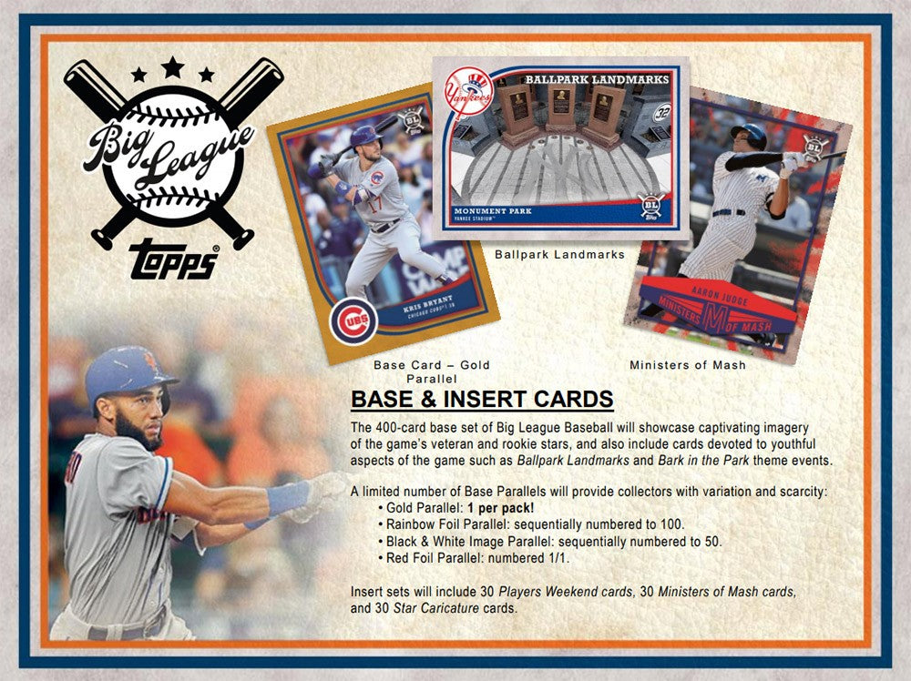 2018 Topps Big League Baseball Hobby Box
