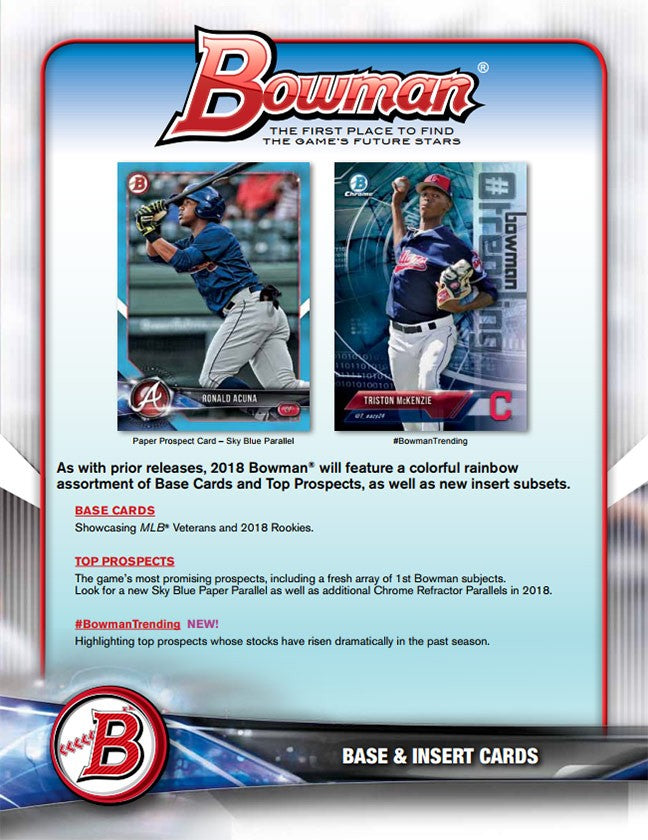 2018 Bowman Baseball Hobby Box