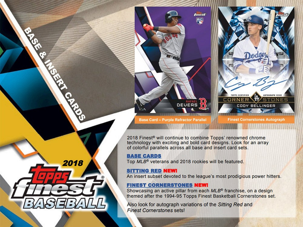 2018 Topps Finest Baseball Hobby Box