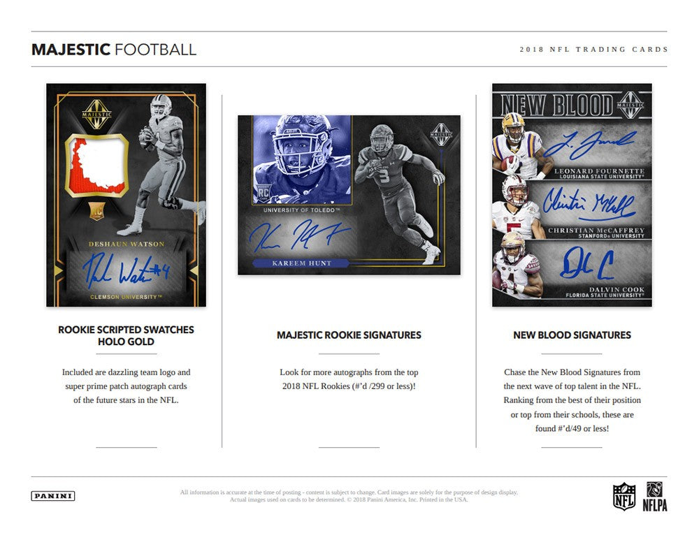 2018 Panini Majestic Football Hobby