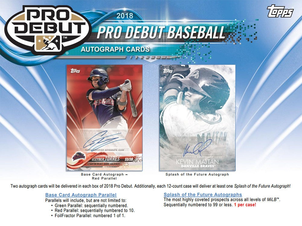 2018 Topps Pro Debut Baseball Hobby Box