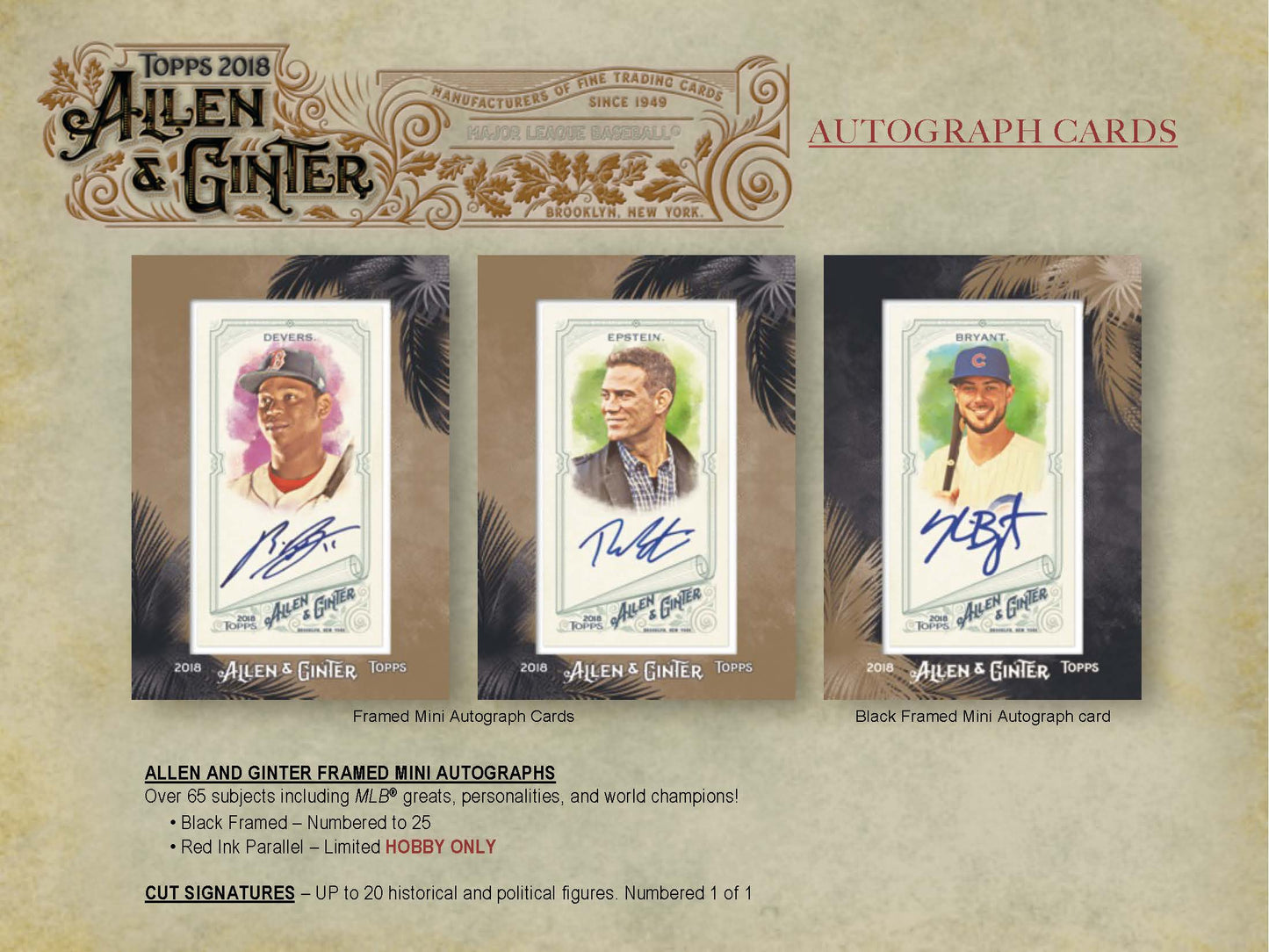 2018 Topps Allen & Ginter Baseball Hobby Box