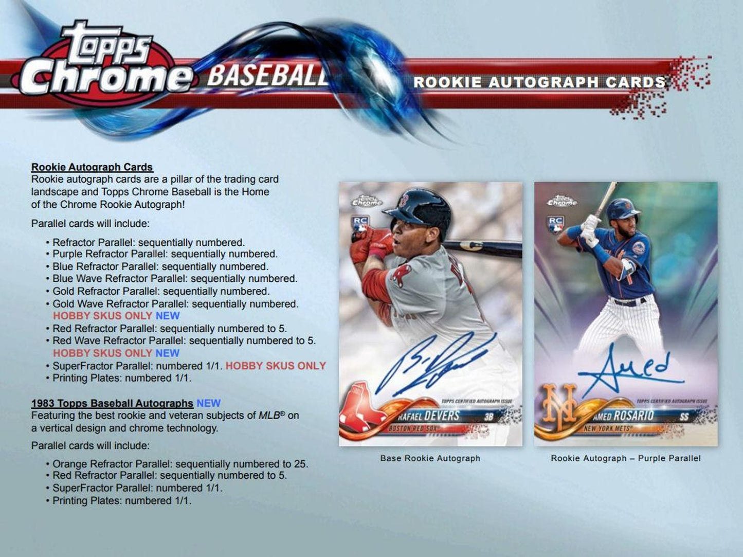 2018 Topps Chrome Baseball Jumbo Hobby Box