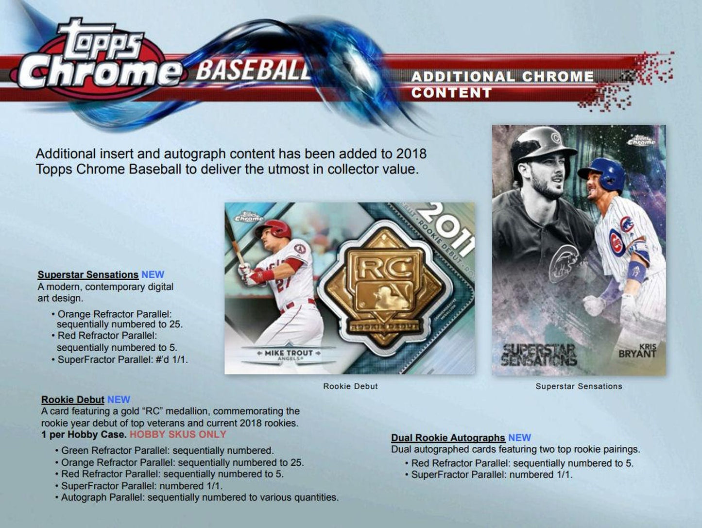 2018 Topps Chrome Baseball Jumbo Hobby Box