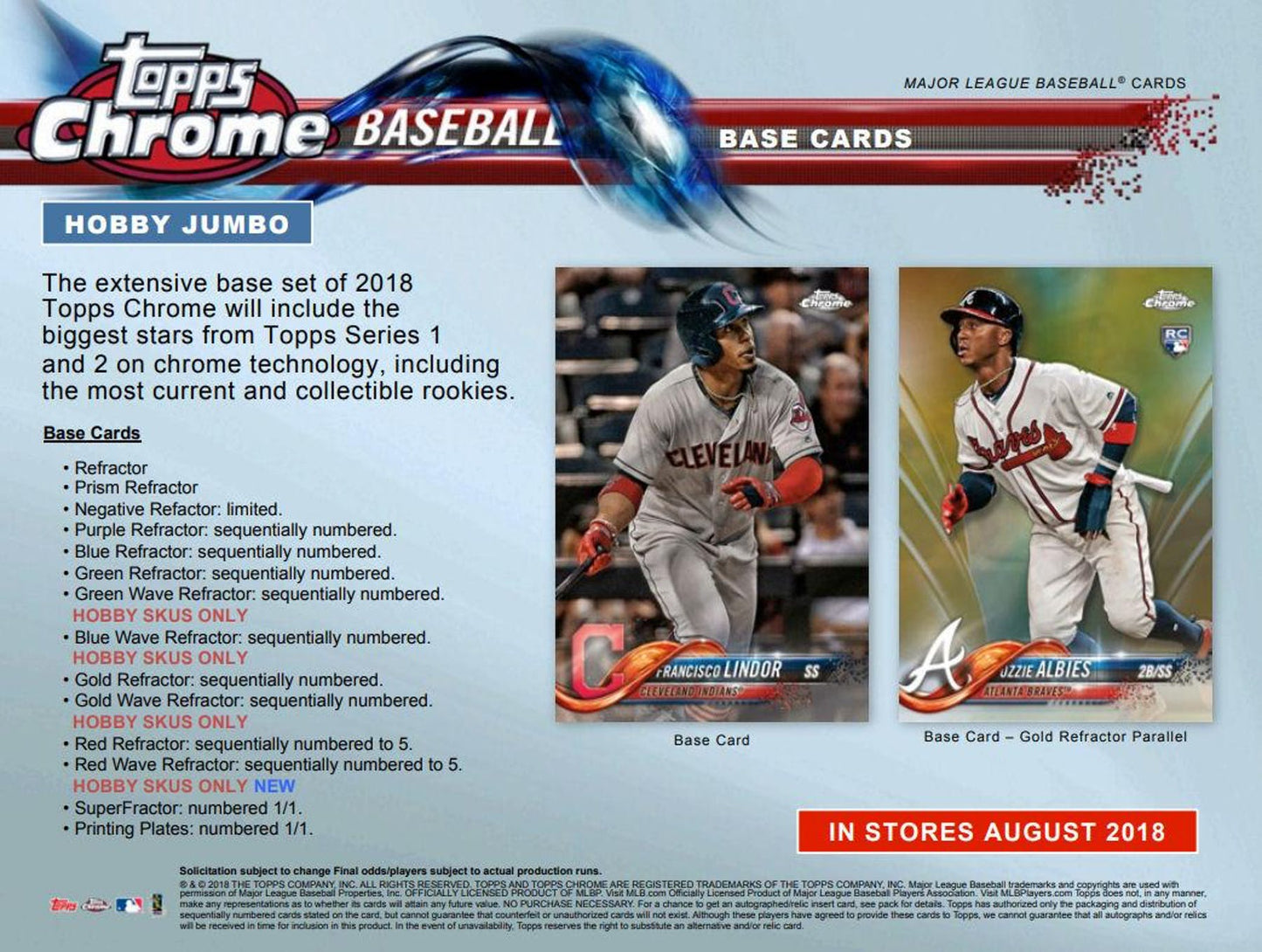 2018 Topps Chrome Baseball Jumbo Hobby Box