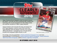 2018 Topps Clearly Authentic Baseball Hobby Box