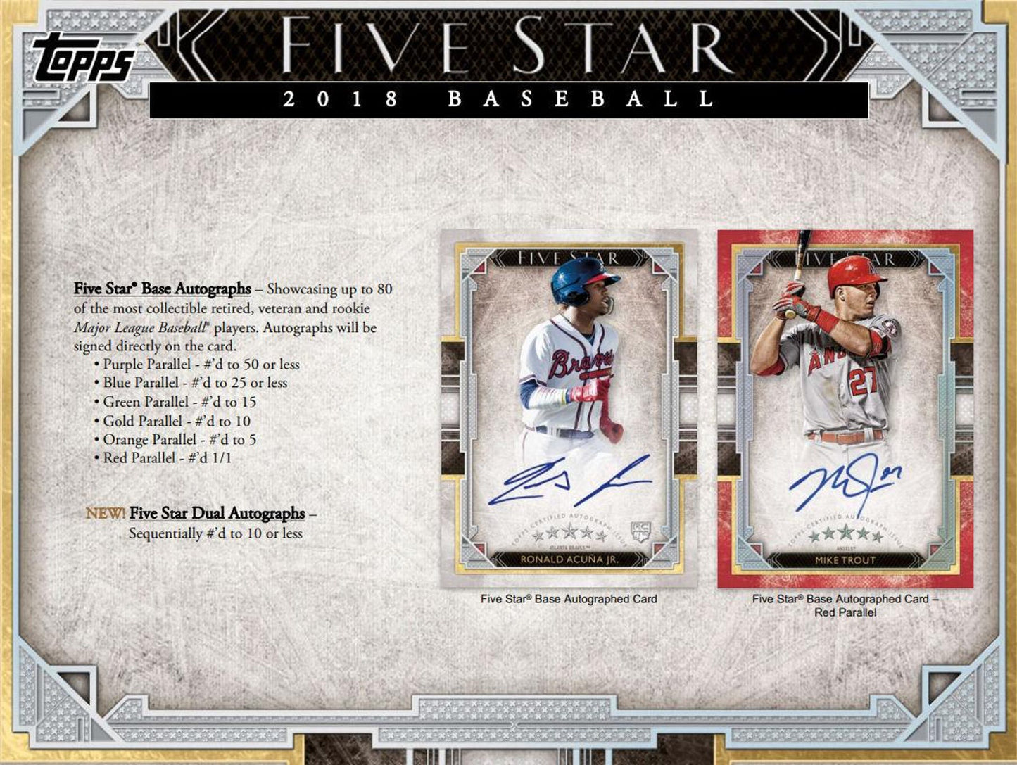 2018 Topps Five Star Baseball Hobby Box