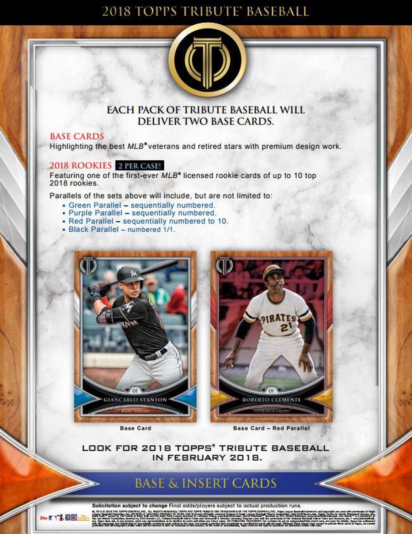 2018 Topps Tribute Baseball Hobby Box