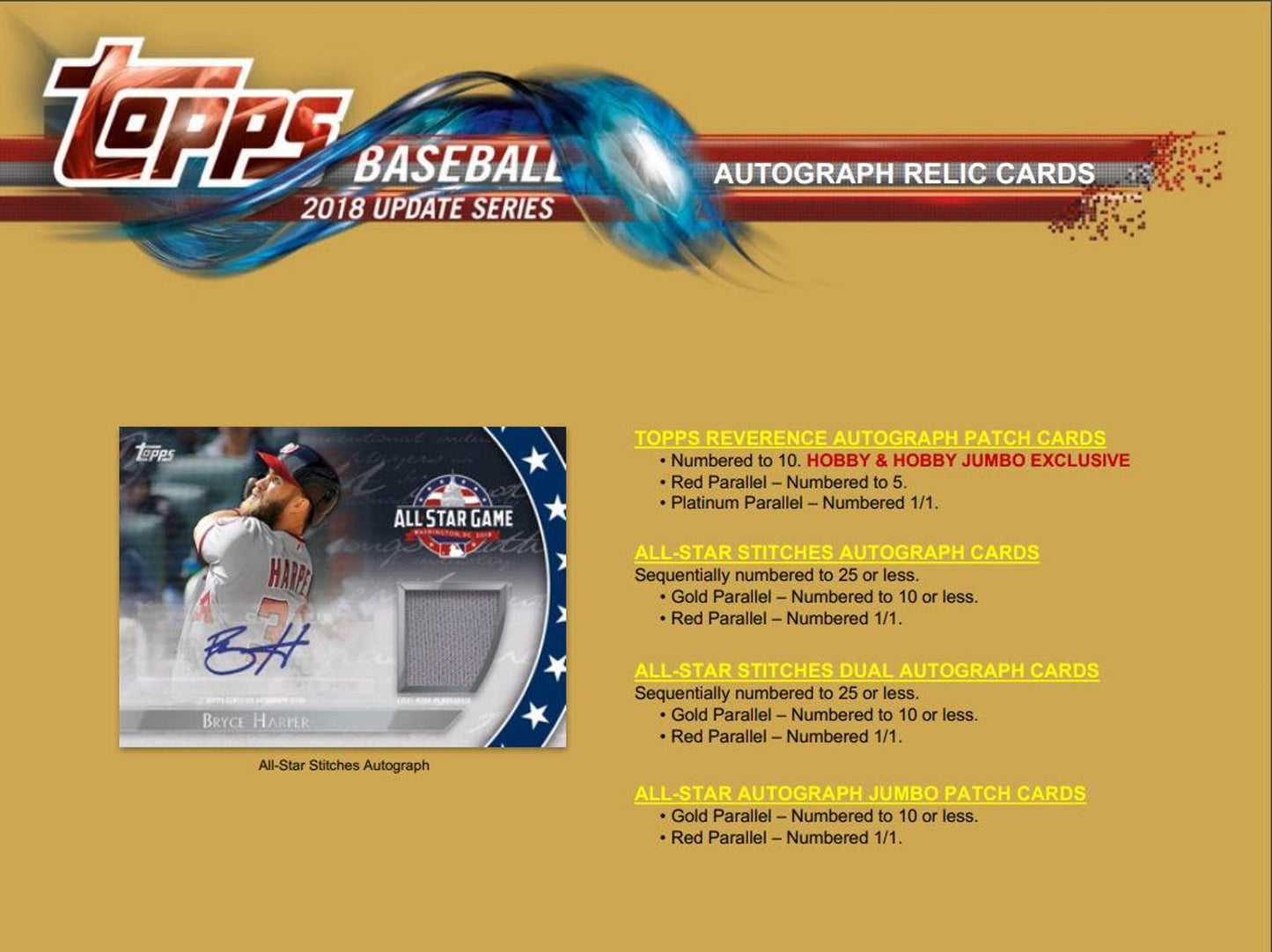 2018 Topps Update Series Baseball Hobby Box