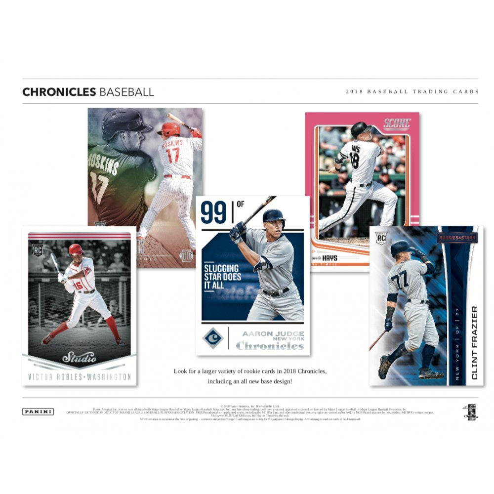 2018 Panini Chronicles Baseball Hobby Box