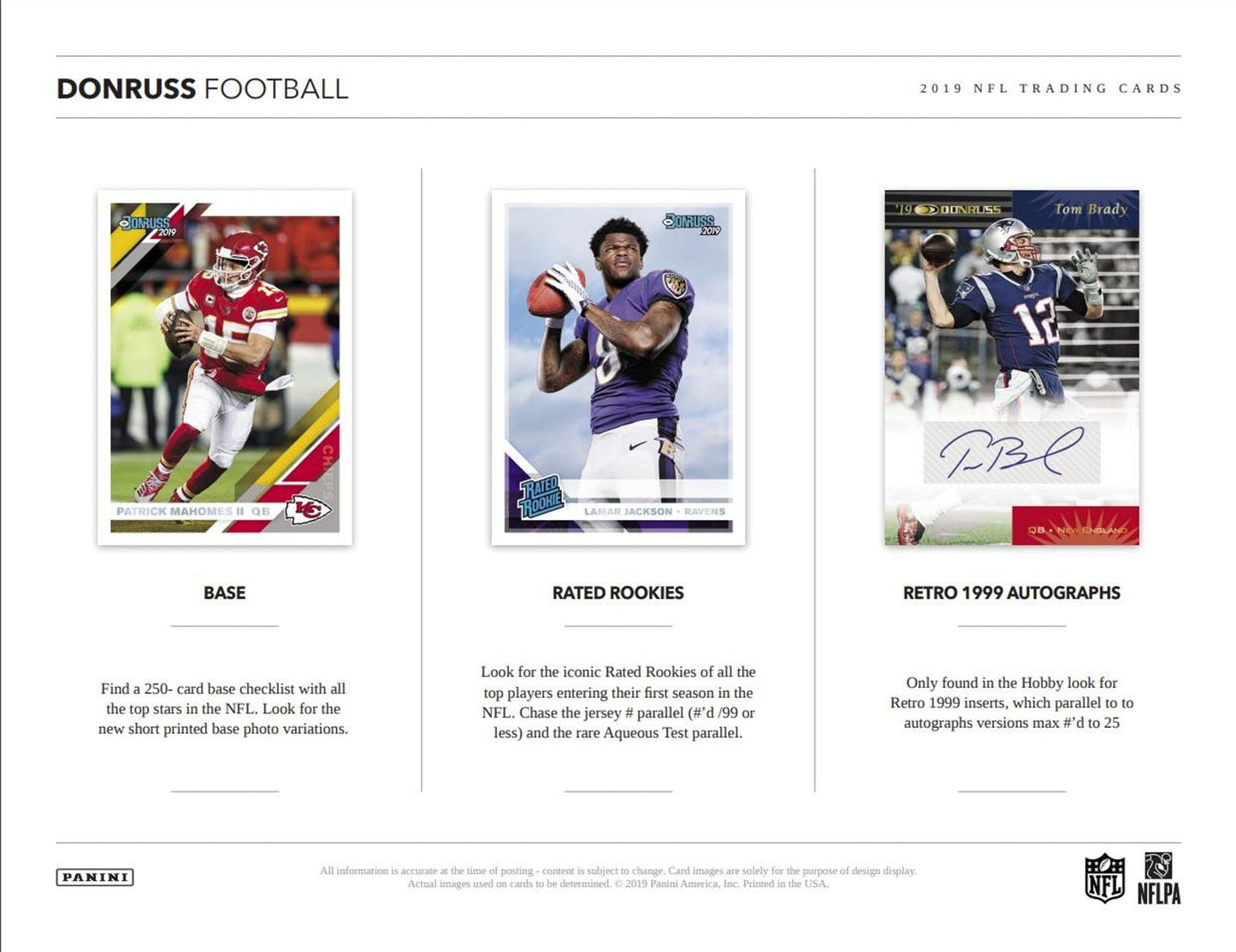 2019 Panini Donruss Football Hobby Box