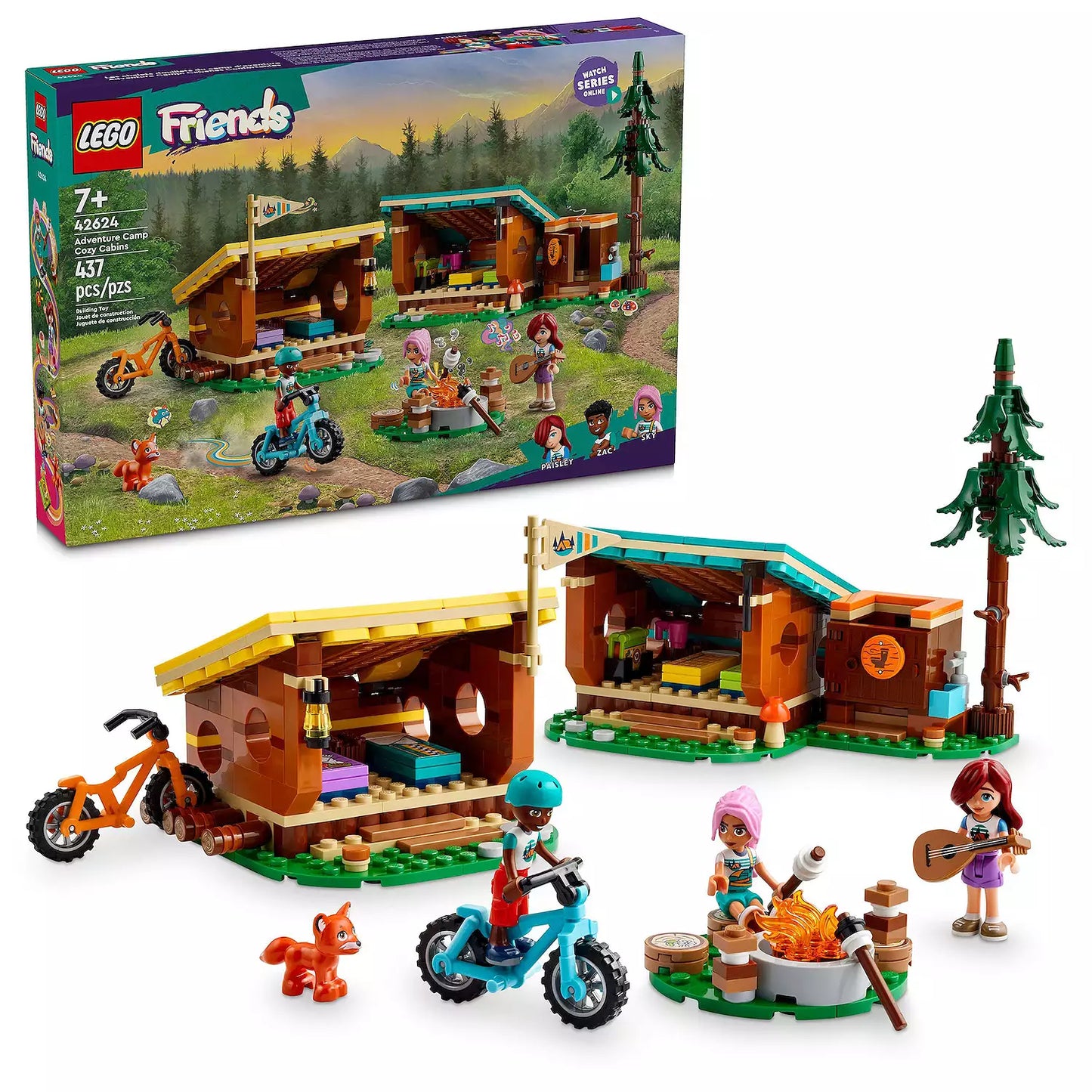 LEGO® Friends Adventure Camp Cozy Cabins (42624)