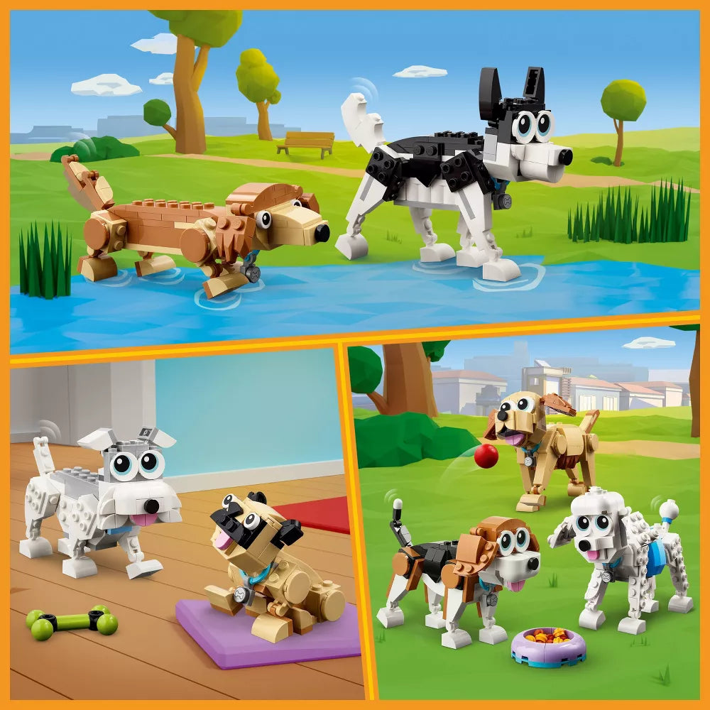 LEGO® Creator Adorable Dogs 31137 Building Toy Set (475 Pieces)