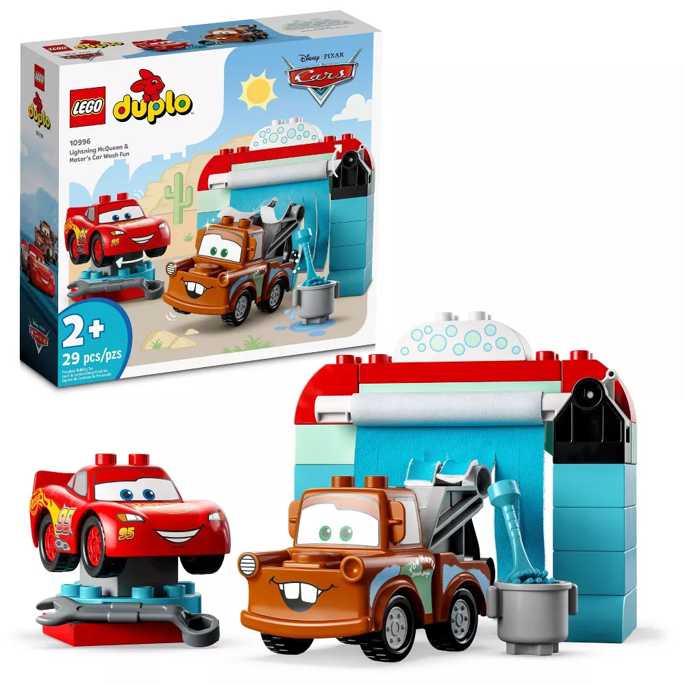 LEGO® DUPLO® ǀ Disney and Pixar’s Cars Lightning McQueen & Mater’s Car Wash Fun 10996 (29 Pieces)