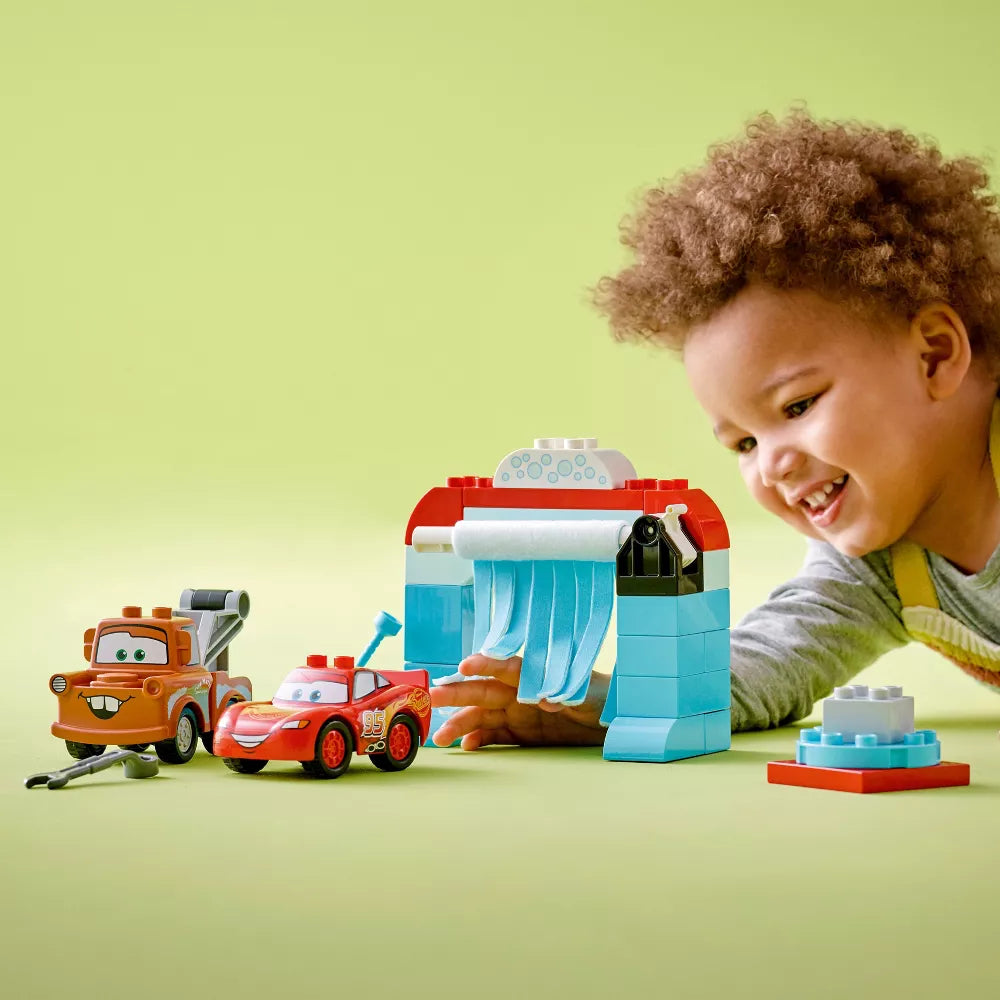 LEGO® DUPLO® ǀ Disney and Pixar’s Cars Lightning McQueen & Mater’s Car Wash Fun 10996 (29 Pieces)