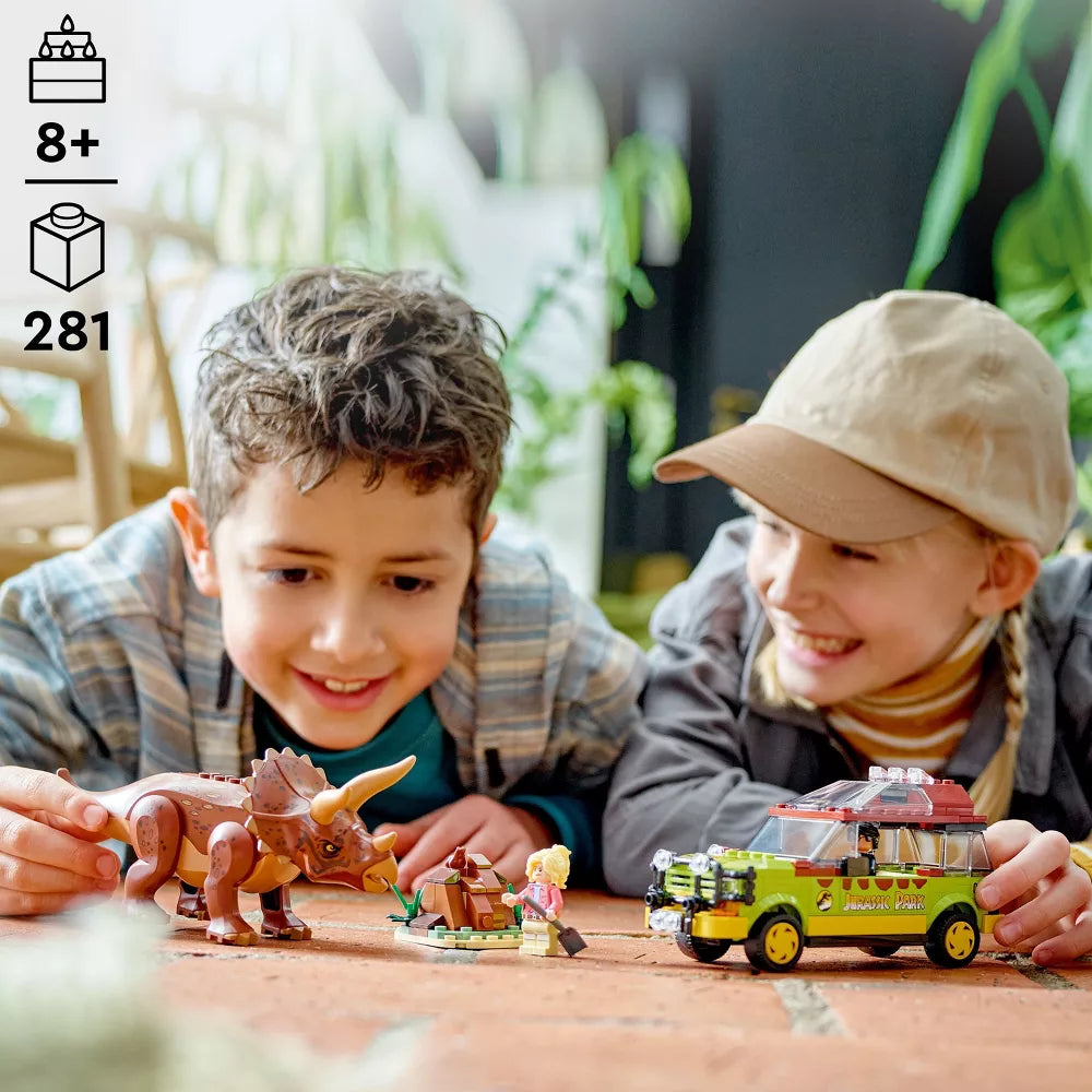 LEGO® Jurassic Park Triceratops Research 76959 Building Toy Set (281 Pieces)