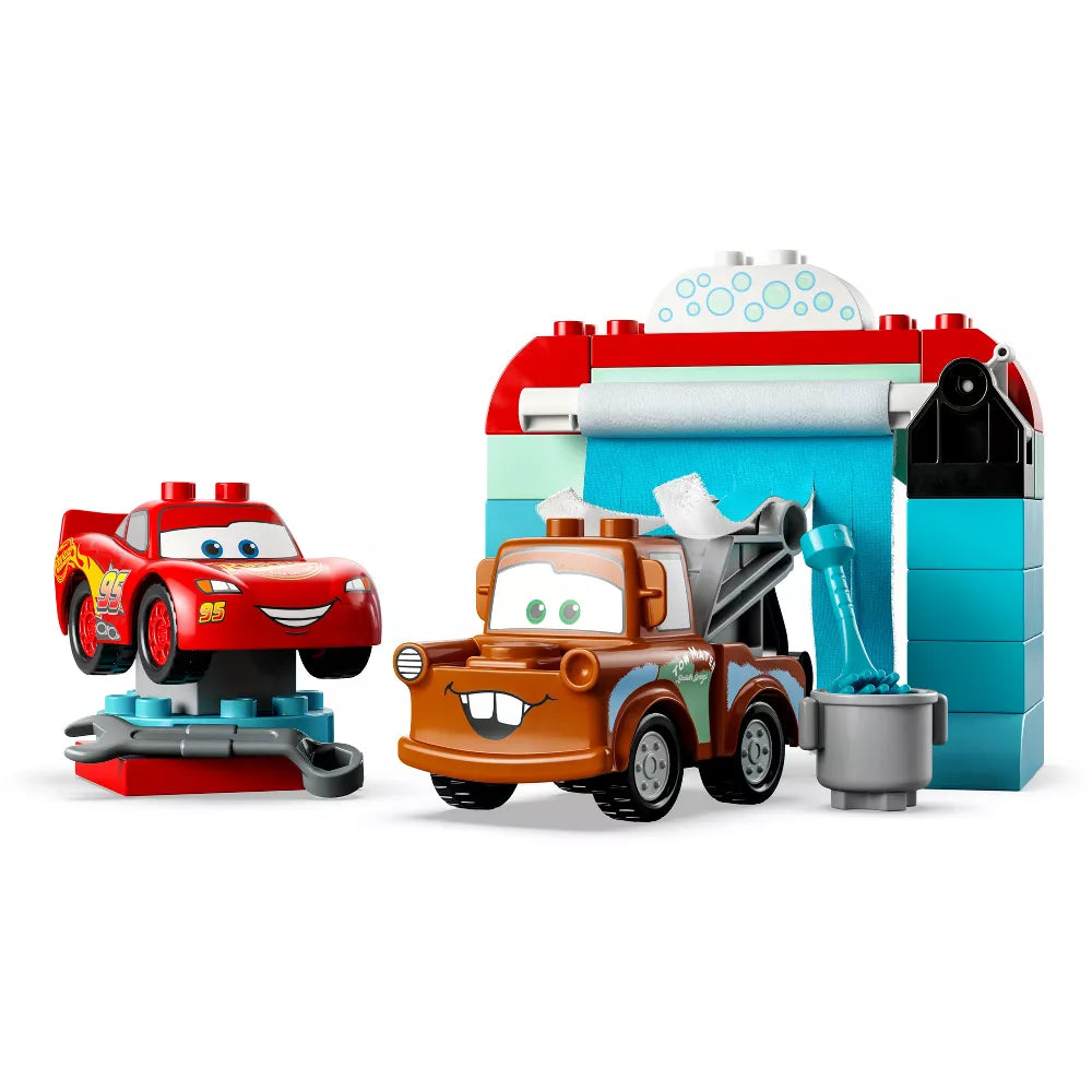 LEGO® DUPLO® ǀ Disney and Pixar’s Cars Lightning McQueen & Mater’s Car Wash Fun 10996 (29 Pieces)