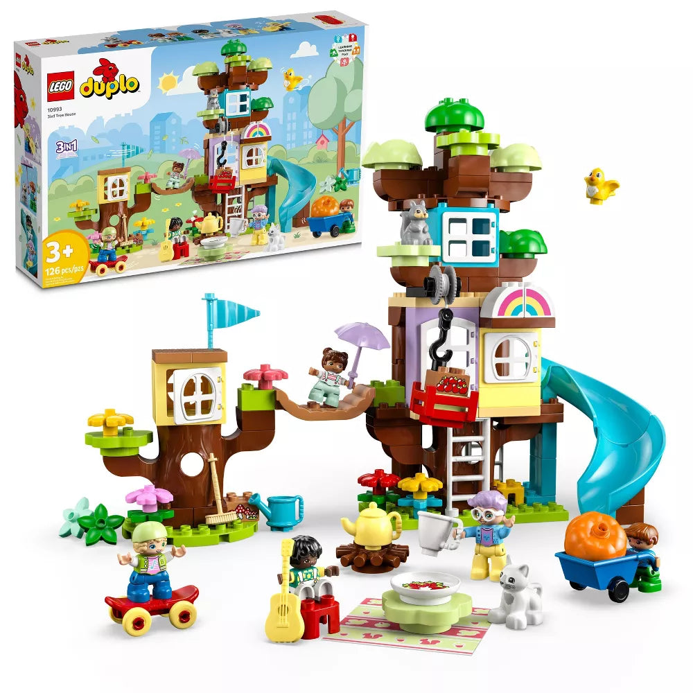 LEGO® DUPLO® 3in1 Tree House 10993 Building Toy Set (126 Pieces)