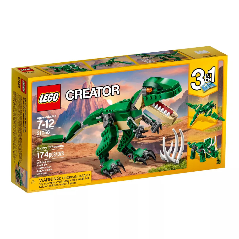 LEGO® Creator 3 in 1 Mighty Dinosaurs Model Building Set 31058