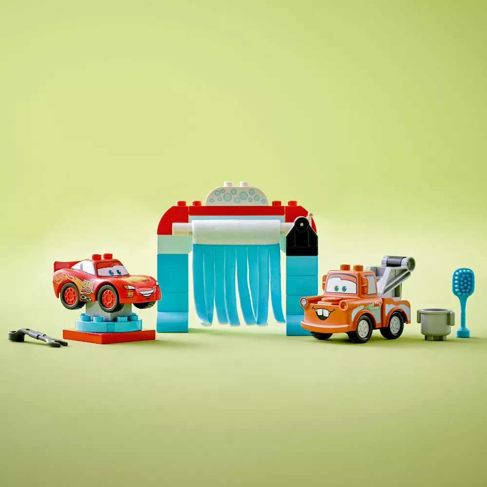 LEGO® DUPLO® ǀ Disney and Pixar’s Cars Lightning McQueen & Mater’s Car Wash Fun 10996 (29 Pieces)