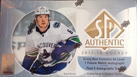 2017/18 Upper Deck SP Authentic Hockey Hobby Box