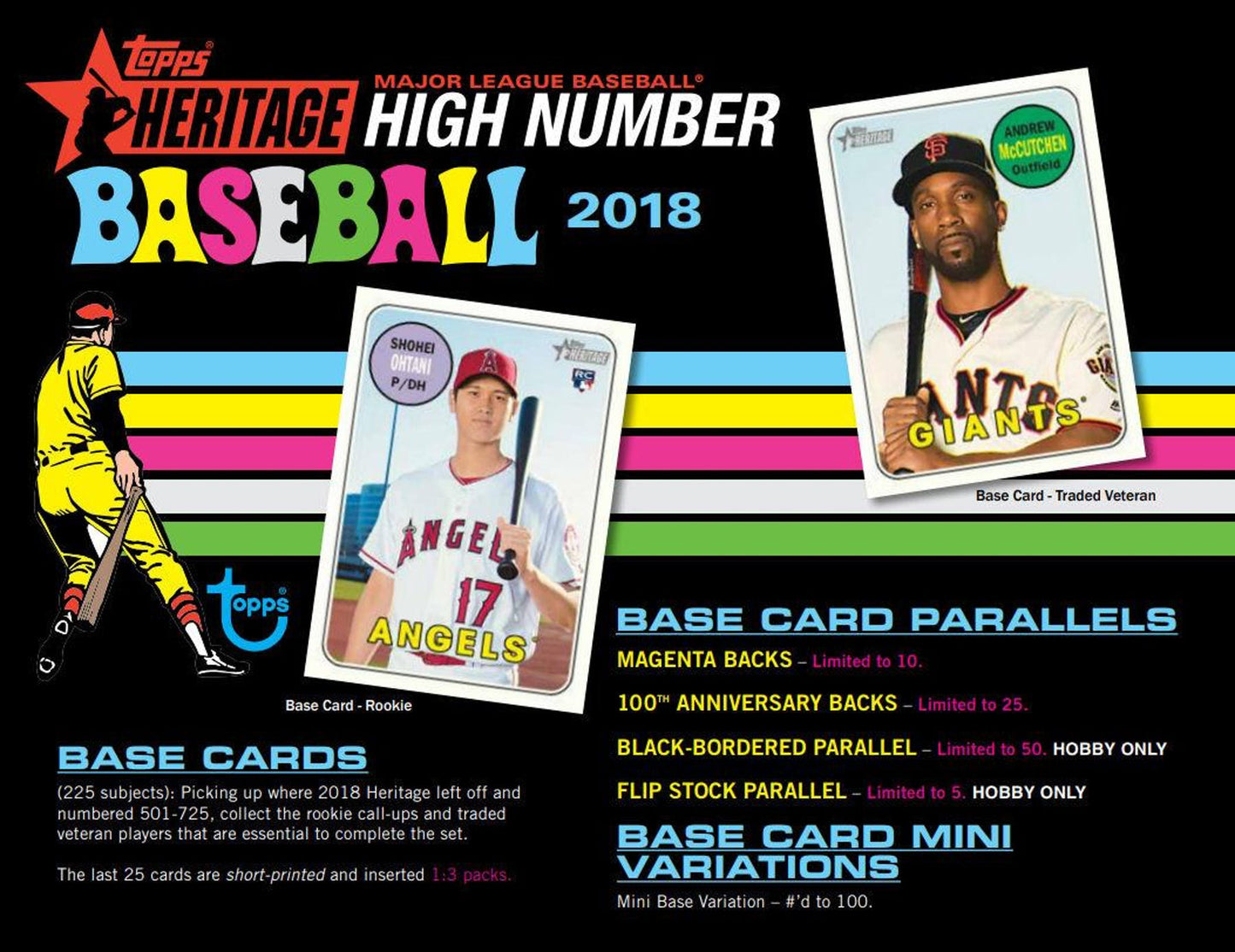 2018 Topps Heritage High Number Baseball Hobby Box