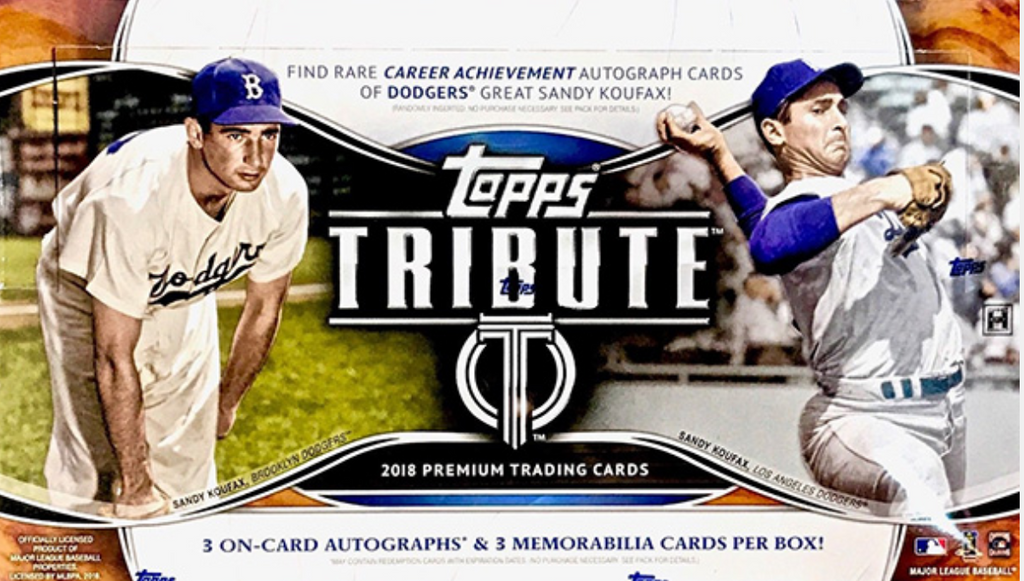 2018 Topps Tribute Baseball Hobby Box