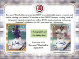 2019 Bowman Baseball Hobby Box