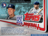 2019 Topps Series 1 Baseball Jumbo Hobby Box (Plus 2 Silver Packs)