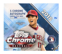 2018 Topps Chrome Baseball Jumbo Hobby Box